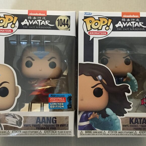 NEW Avatar The Last Airbender Aang #1044 & Katara #1130 Funko Pop Figures - Picture 2 of 16